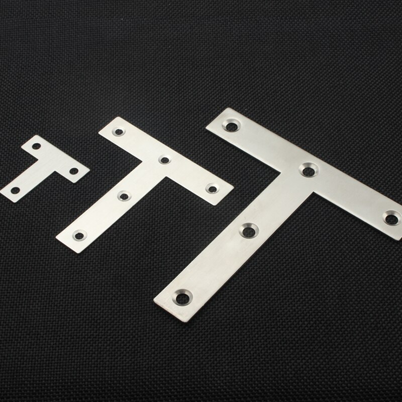 5 stks/partij Rvs Plain Hoek Beugel Satijn L T Vorm Board Ondersteuning Hoek Beugel Meubelbeslag Connectors