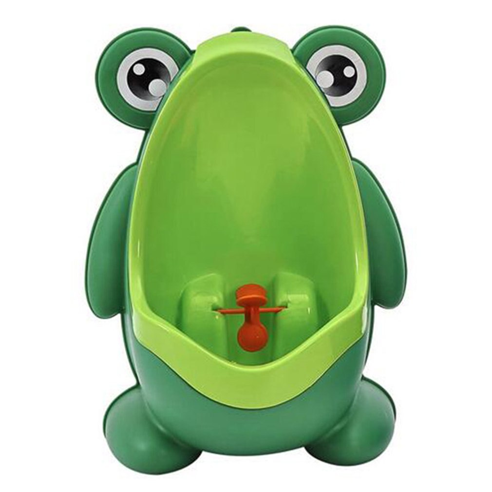 Cubo fácil de vaciar y limpiar, orinal de bebé montado en la pared para entrenamiento de orinal de bebé: Green