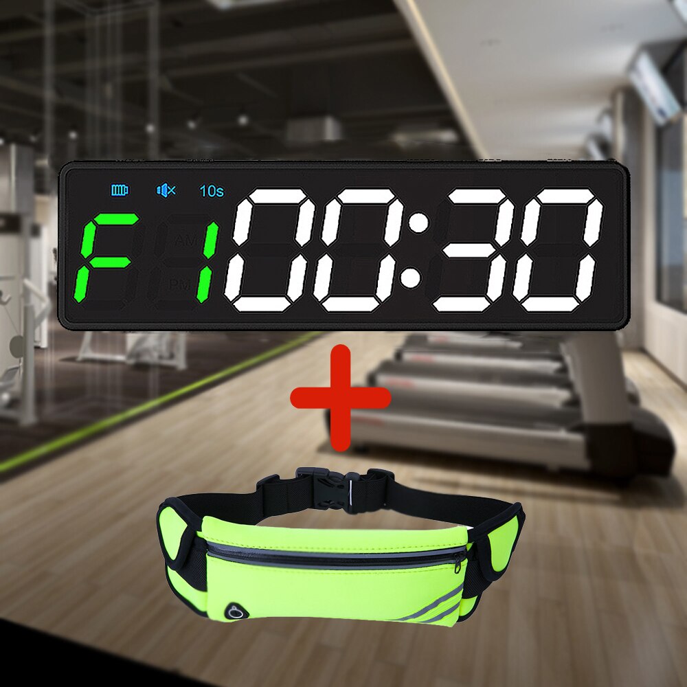 Reloj programable de entrenamiento, cronómetro para gimnasio, garaje en casa, Tabata, 1&quot;: RBQ20mini-B-JA-RB-01