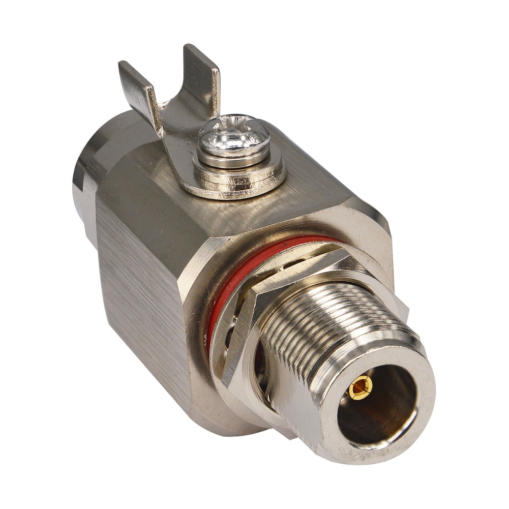 50 Ohm N Coaxial Lightning Arrestor Surge Protector N Type Male to N-Female Gas Discharge Protection for HAM CB Radio WLAN WiFi