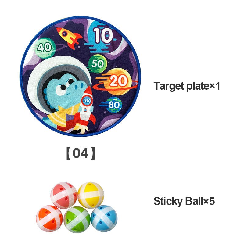 Pfeil Gremium mit Stoff Sicherheit klebrig Bälle Darts werfen Spielzeug Farbe zufällig Kinder Spielzeug Ball Colored Junge hüpfen Ball Gummi: 03