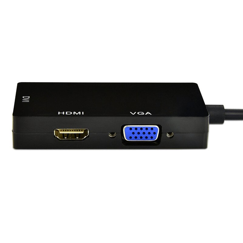 3In1 Thunderbolt Mini Dp Naar Hdmi Vga Dvi Adapter Kabel Converter 1080P Displayport Voor Macbook Pro Air Projector camera