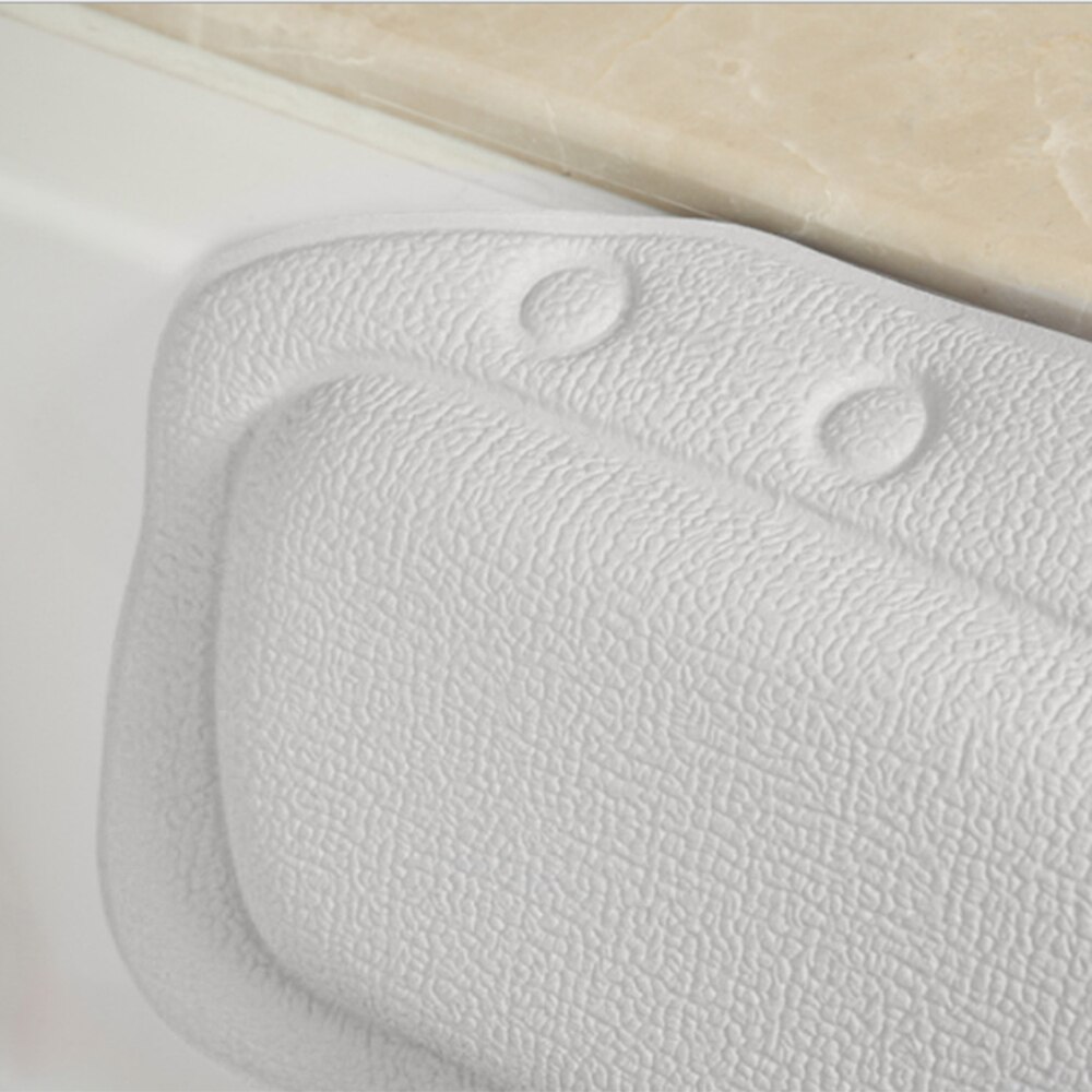 Vandtæt blød pvc skum svamp badekar pude brusere spa bad puder nakkestøtte med sugekop nakke slappe af badeværelsesudstyr