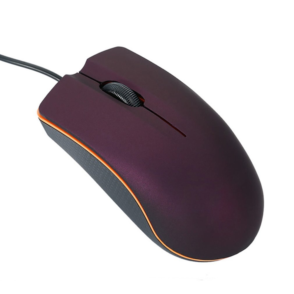 USB Mouse Wired Games 1200 DPI Optical 3 Gaming Buttons Mice For Laptop Computer Gaming Wire Mouse Optical mouse: purple