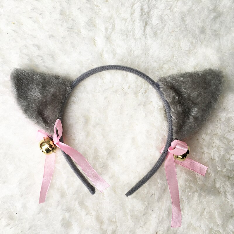 Diadema con patrón con orejas de gato para mujeres y niñas, diadema de Cosplay, sombrerería de , accesorios para el cabello a la: 3