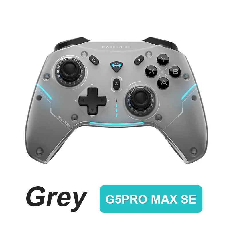 Machenike-G5 Pro Max Gamepad, Controlador de Jogos, Tri-Mode, Fps, Sem Fio, Elite, Hall Gatilho, Joystick para Switch, PC, Vapor: Grey