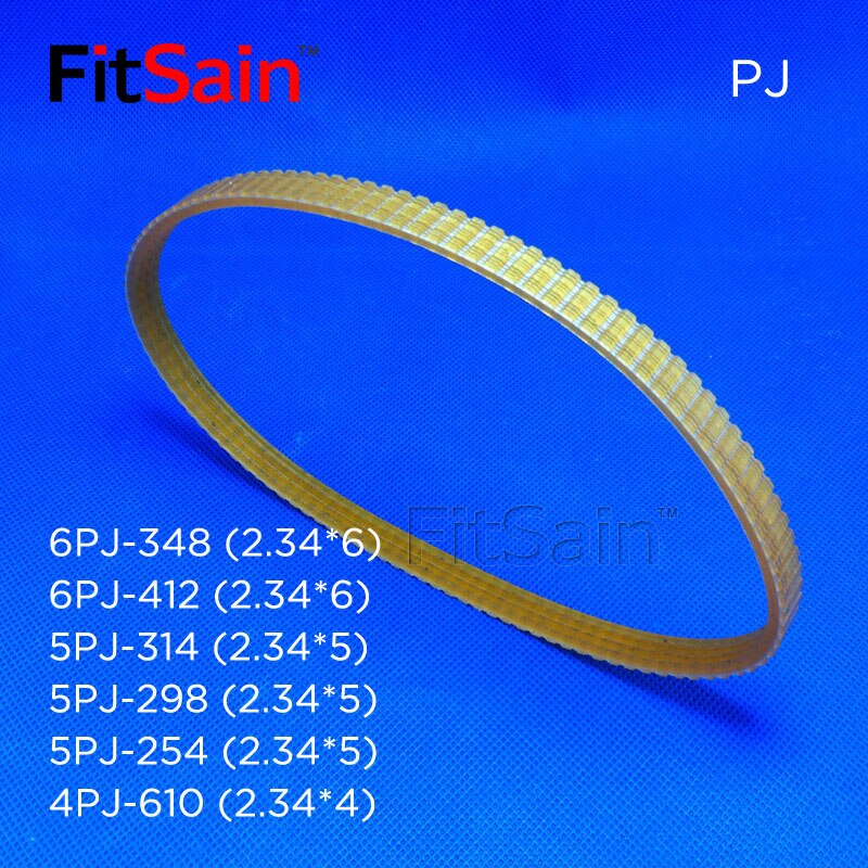 FitSain-4PJ-218/228/238/246/251/268/280 V-ribbed belt Woodworking planer Belt width 10mm Multi wedge PJ Belt pulley 4 slots