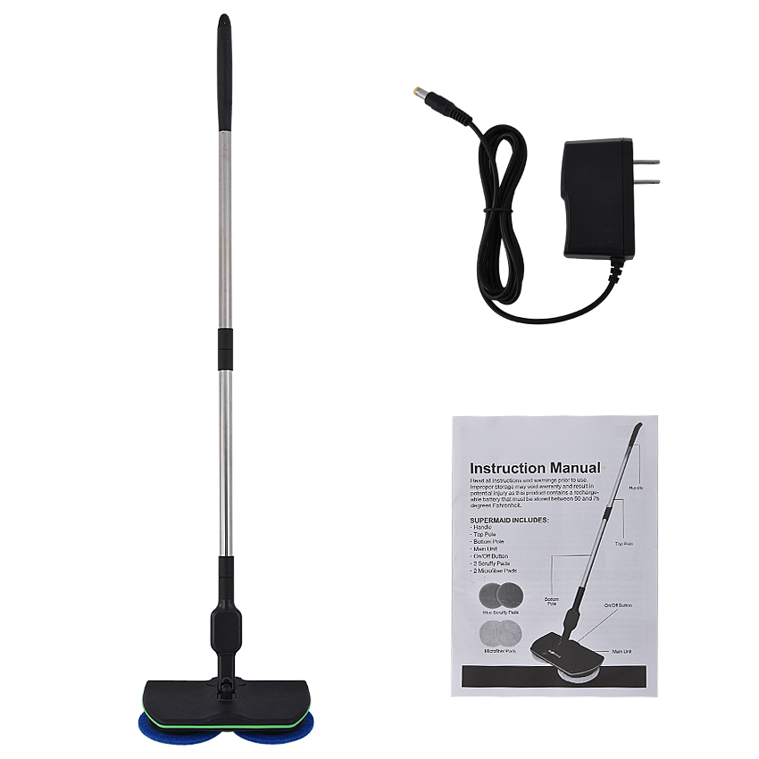 Trapeador automático de microfibra mopa eléctrica de mano para el hogar, máquina de limpieza recargable, almohadilla de limpieza, herramienta de limpieza de suelo