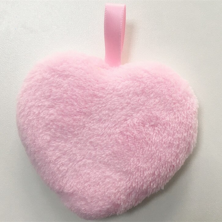 Tampons démaquillants réutilisables en microfibre, serviettes nettoyantes pour le visage, peluche, poudre nettoyante: Pink
