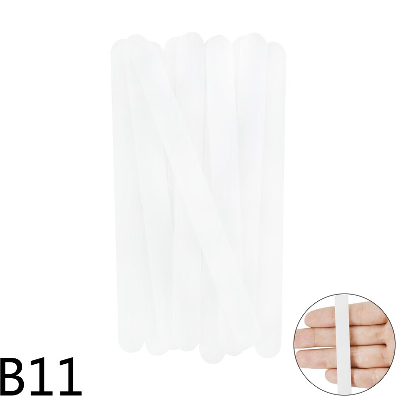 10pcs Acrylic Ice Cream Sticks 11.5x1cm Popsicle Sticks Kids DIY Ice Cream Making Crafts Flat Head Popsicle Stick Kitchen Tools: B11