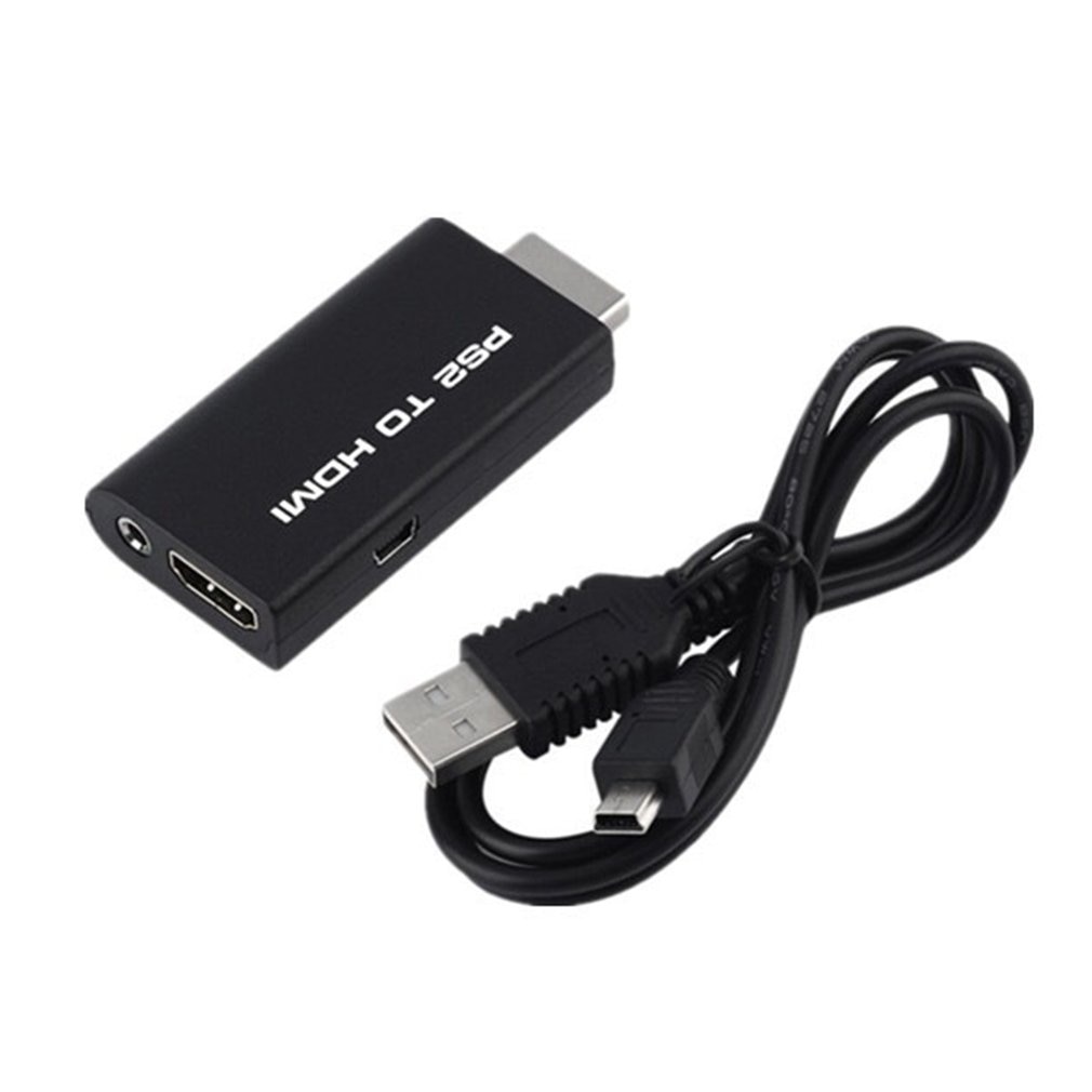 Portable for PS2 to HDMI Audio Video Converter Adapter AV HDMI Cable For PlayStation 2 Plug And Play Parts