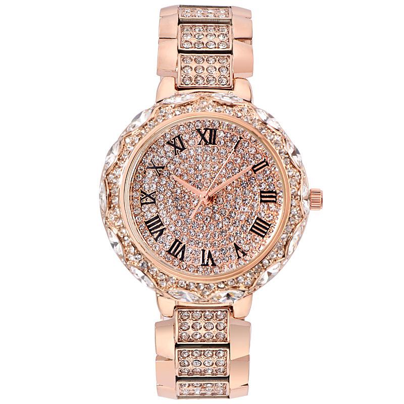 Marque De Luxe Admiraliteit Dames Montres Dames Montres Dames Cristal Dames Dames Quartz Montres De Mode Dames Montres Mirar: Rose Gold