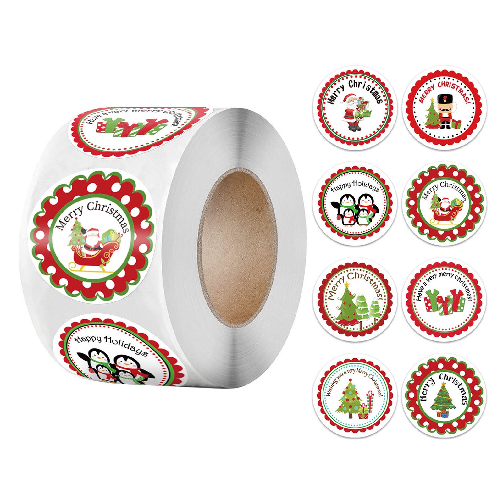 Pack Sticker Kerstvakantie Decorating 1 Roll 500 B... – Grandado