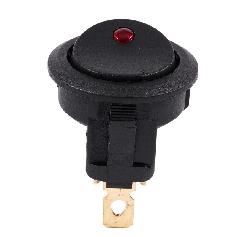 12V LED Inverter Rocking Rocker Switch ROUND SPST ON-OFF With YX-X0001 DC 12V Battery Undervoltage Management Module