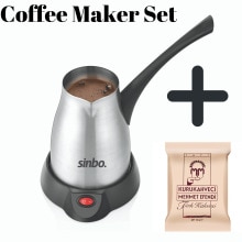 Stainless Steel 500ml Turkey Coffee Maker With Base Electric Coffee Pot 220V Very Foamy Turkısh Coffee