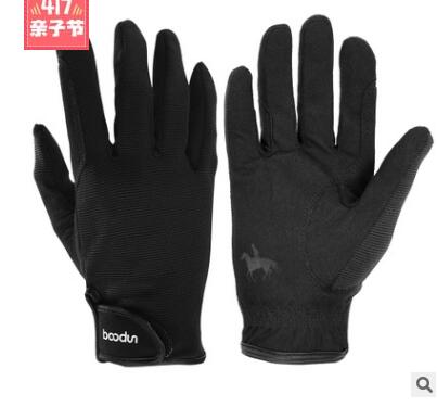 Professionele Paardrijden Handschoenen Paardensport Paardrijden Handschoenen Mannen Vrouwen Unisex Honkbal Softbal Sport Handschoenen: L / Black