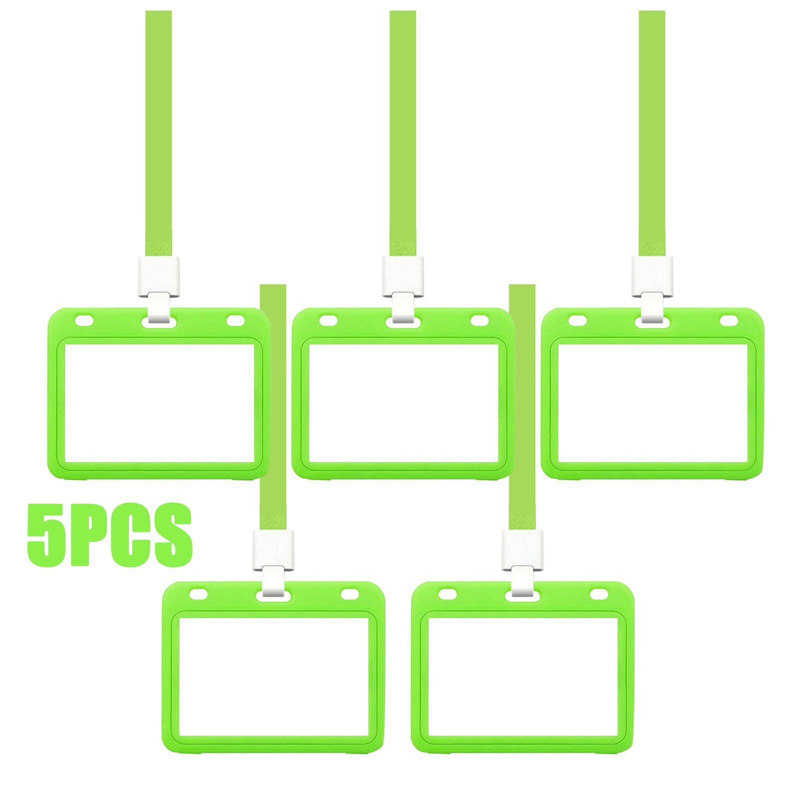 1/2/5PC Clear Vaccination Card Protector Vaccine Card 4x3 Protective Waterproof PVC Health Card Case for CDC Immunization Badge: Green 5pc