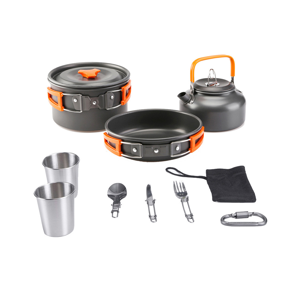 Ustensiles de cuisine de Camping | Ustensiles de cuisine portables pour l'extérieur, ustensiles de cuisine, couverts et ustensiles de pique-nique de randonnée: XQ1543