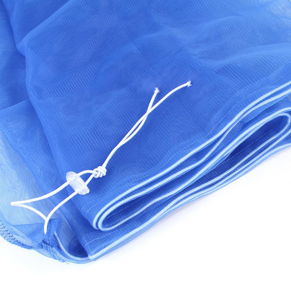 Receptor de guardia de malla de Nylon pájaro funda de loro ajustable fácil limpieza de Nylon tela aireada pájaro jaula cubierta protector atrapasemillas
