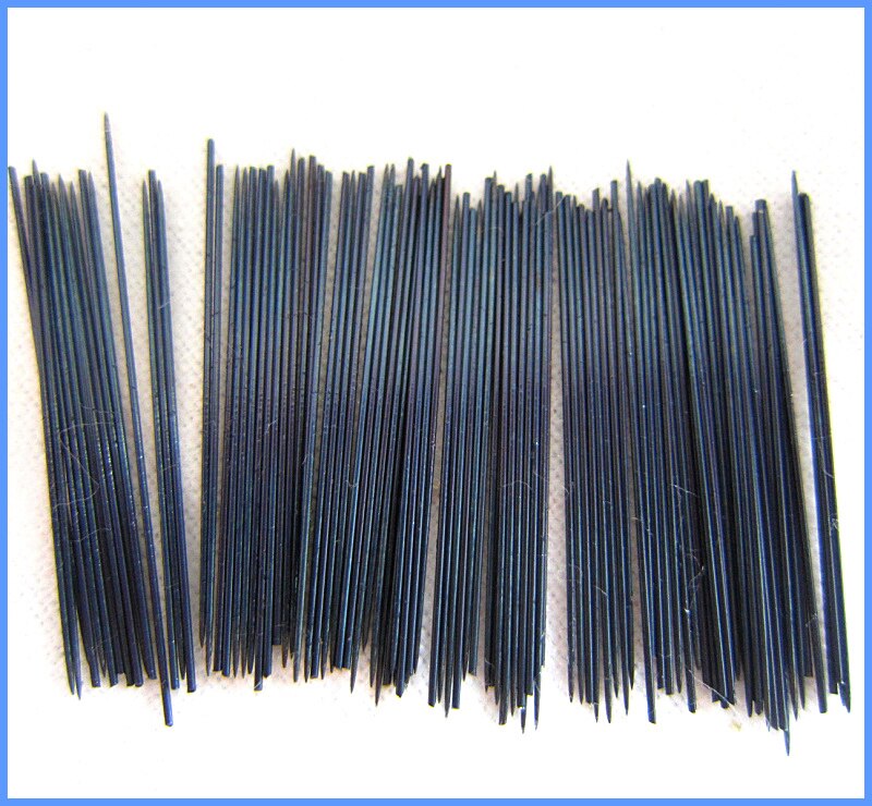 20pcs Instrument repair parts for spring pin Import bluing stainless steel spring wire spring needle