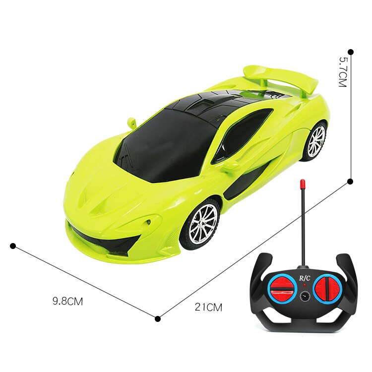 1:18 Rc Auto 4wd MODE2 Kunststoff Power Räder für Kinder Jungen Spielzeug Pädagogisches Spielzeug Fernbedienung Auto Spielzeug für Kinder: GREEN RC CAR