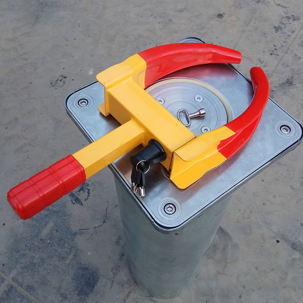Heavy Duty 9 Holes Wheel Tire Lock Clamp Anti-Theft Safe Parking Boot for Car Truck SUV Boat ATV RV Accessories
