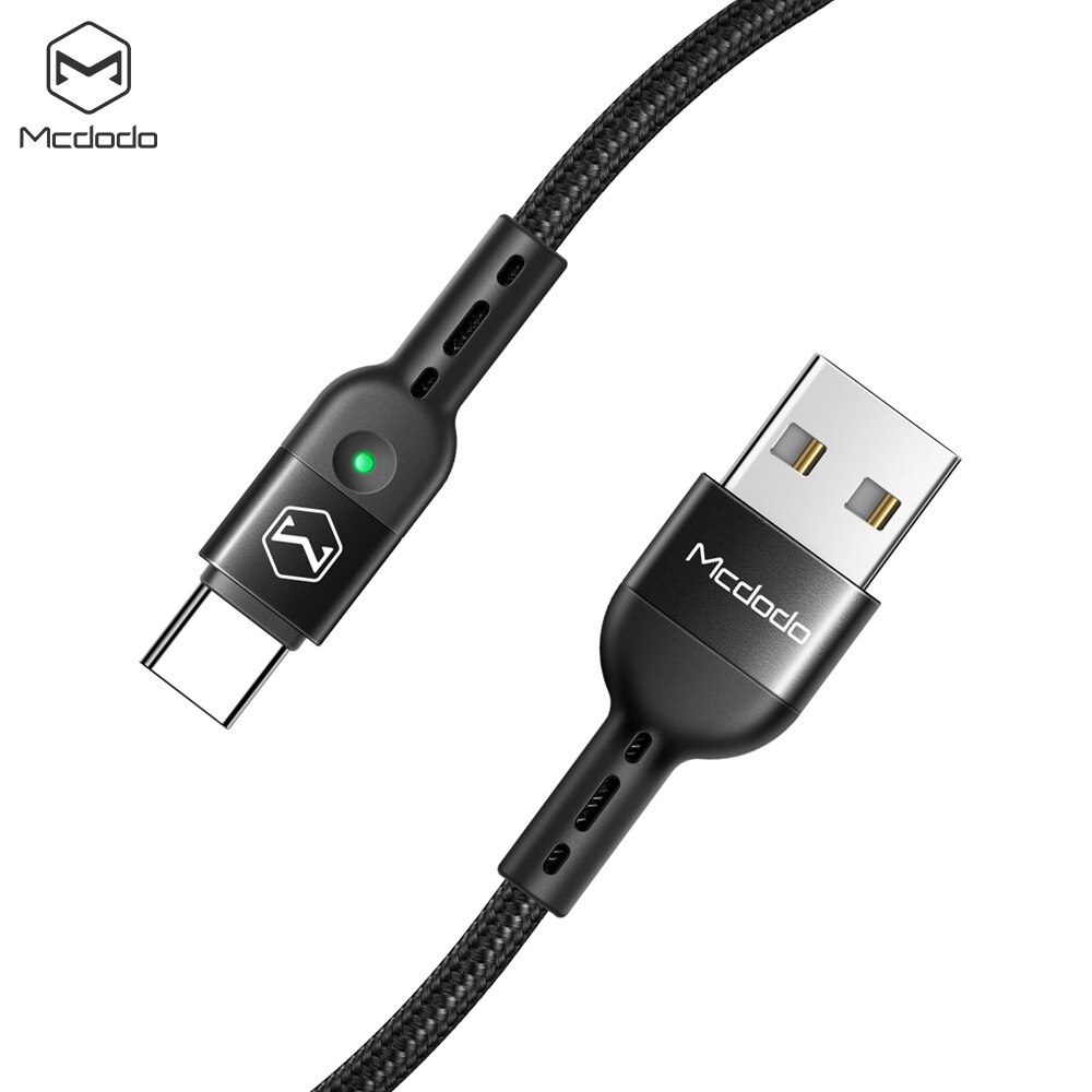 MCDODO usb for Iphone cases spring charging line, Type-C 3A power supply, support QC4.0 quick charging, easy to use in the car