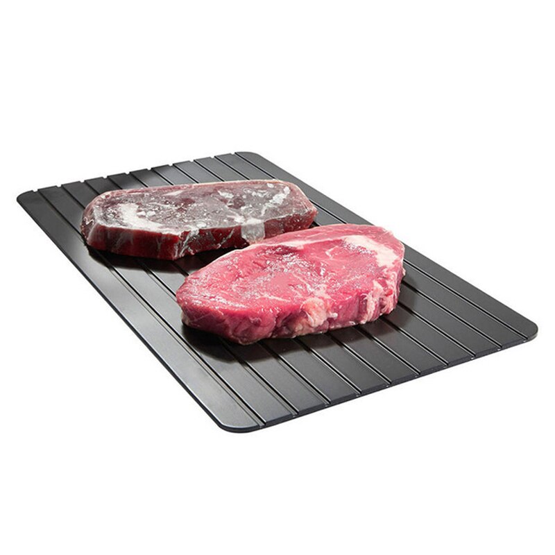 9x hastighed aluminium hurtig afrimningsbakke optø frosne mad kød frugt hurtig afrimning plade bord afrimning køkkenudstyr værktøj