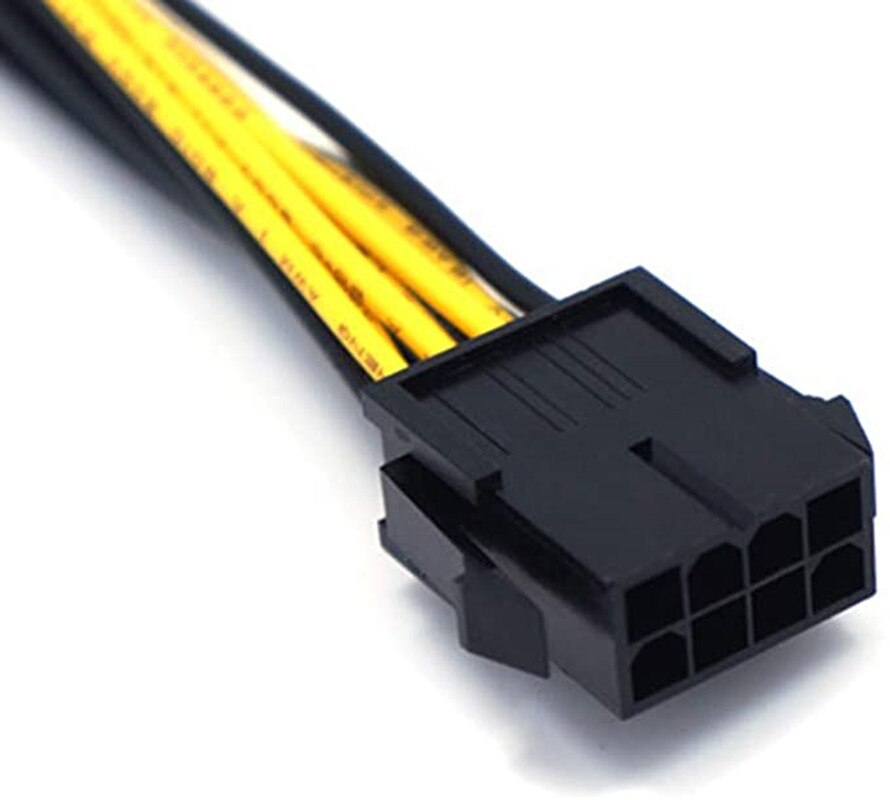 8pin to 2x8pin pcie Dual 8Pin PCIe 8pin-2x(6+2pin) Graphics Video Card Power Cable Extension Cable 25cm