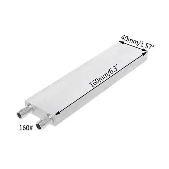 Aluminium Wasser kühl Block Kühlkörper für PC Laptop CPU Kühler Kühler 40/80/120/160/180/200/240mm: Weiß
