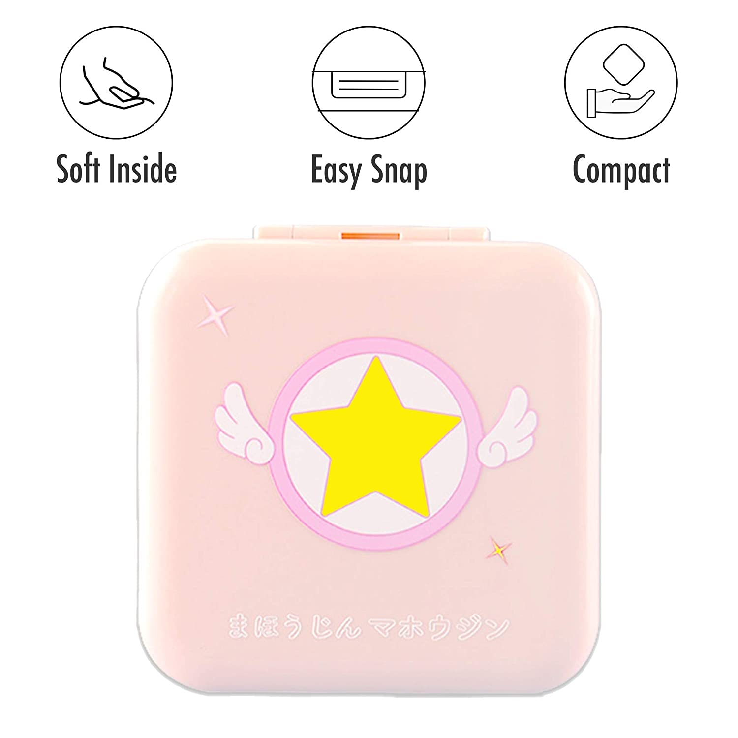 24 w 1 różowy BelugaDesign Anime etui na karty do gry na Nintendo Switch | Mały kartridż z grą do przechowywania uchwyt podróżny
