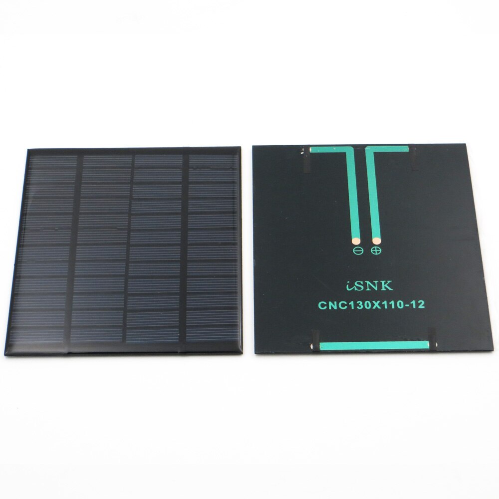 Polypanel solcelle 12v 1.92w 160ma standard epoxy monokrystallinsk silicium gør-det-selv batteri strømopladningsmodul mini solcelle legetøj