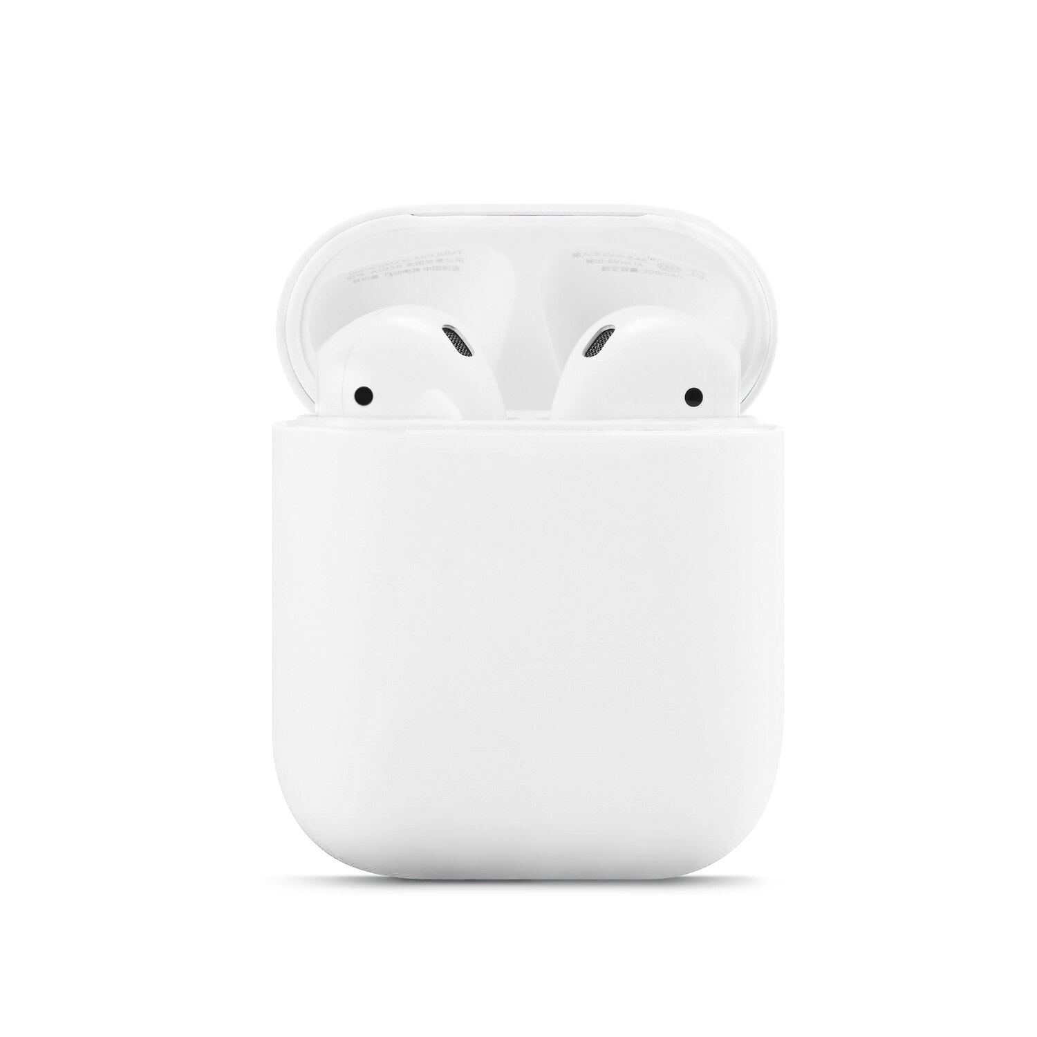 Kjoew Del Silicone di Colore Solido Per AirPods Della Copertura di Caso Per Apple Auricolare Senza Fili Custodia protettiva Auricolare Auricolare Protettiva Caso: W