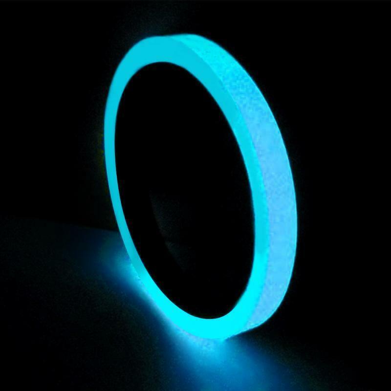 FAROOT – ruban adhésif Fluorescent lumineux, 1.5CM x 5m, brille dans la nuit, 5M