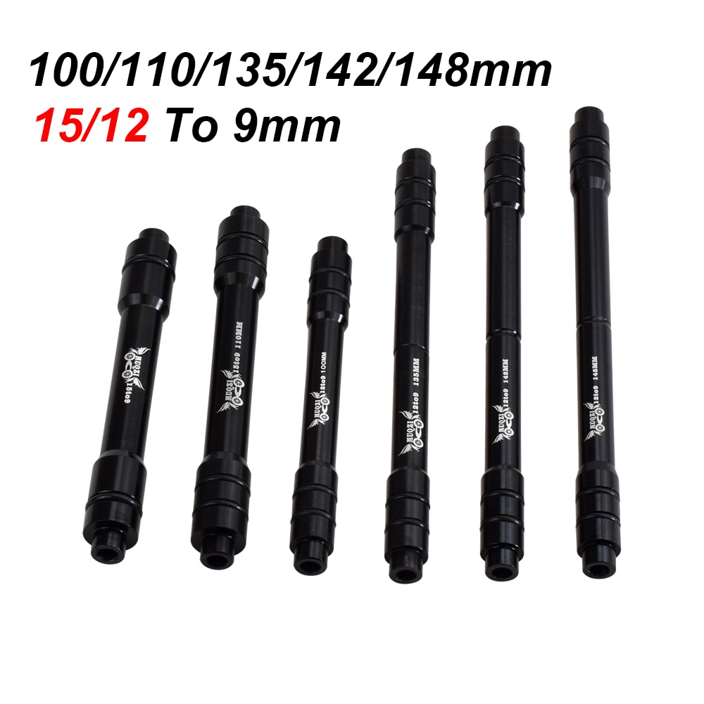 Moyeu de roue de vtt en alliage, adaptateur QR à dégagement rapide, axe 12/15mm à 9MM, 100 110 135 142 148MM