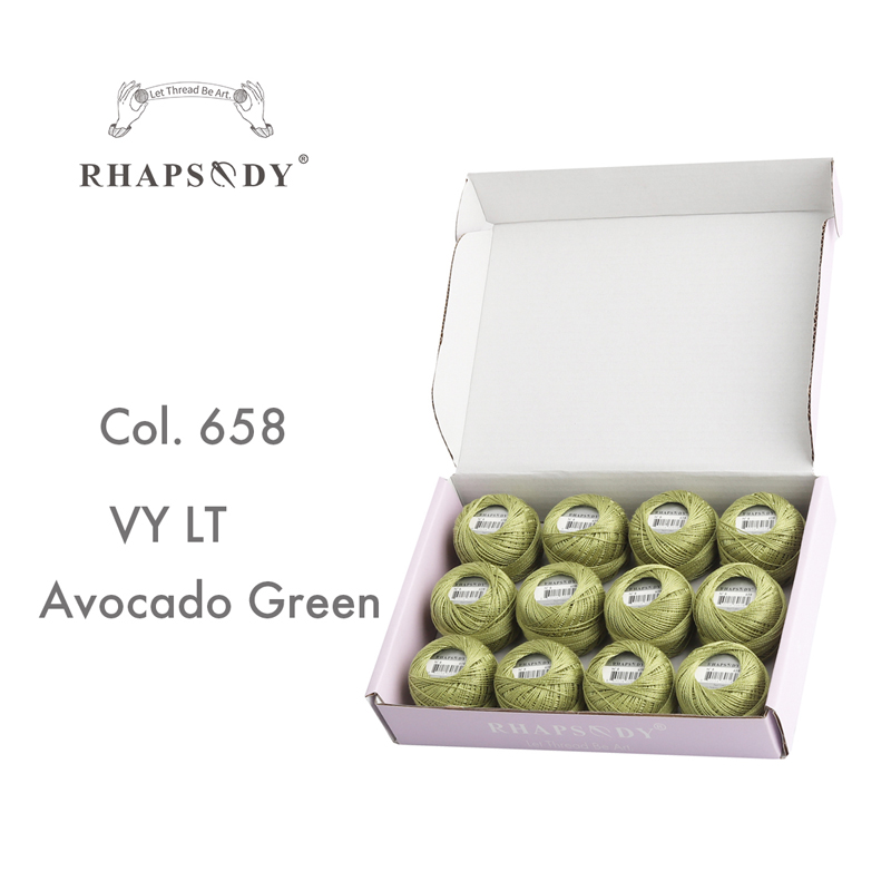 Rhapsody Premium Größe 8 Perle Baumwolle Stickerei Gewinde 12 Bals Für Kreuz Stich DIY Häkeln Versengt Mercerisierter Ägyptischer Baumwolle