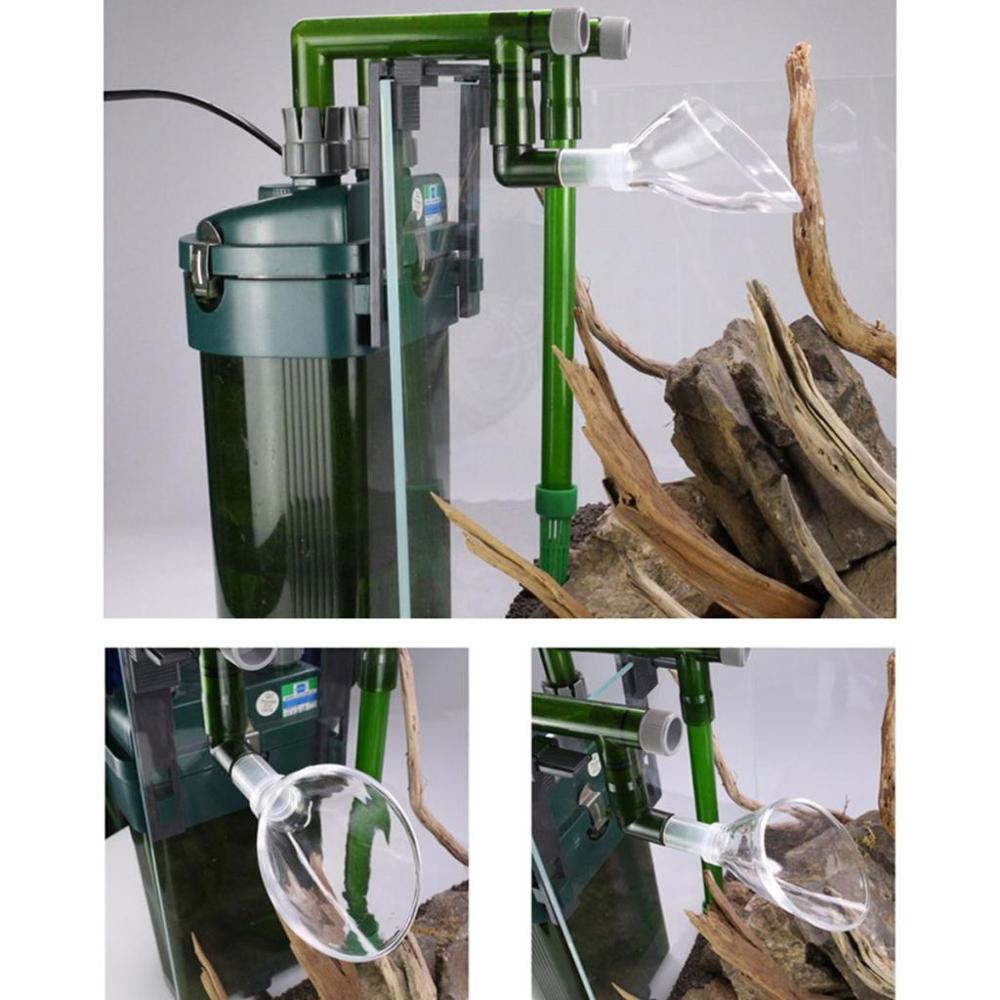 Tubería de lirio de plantas de agua para acuario, accesorio de Acuario Marino, salida s, 12/16mm, 16/22mm, 1 unidad