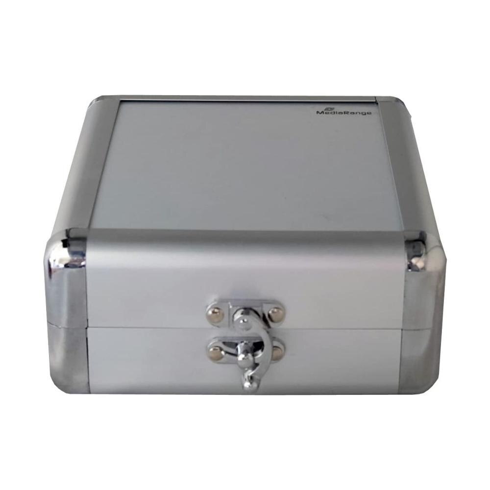 Archiefkast Voor CD-DVD-BD | Aluminium | 32 Schijven | Zilveren --- Bestel, Dj Geval Organizer