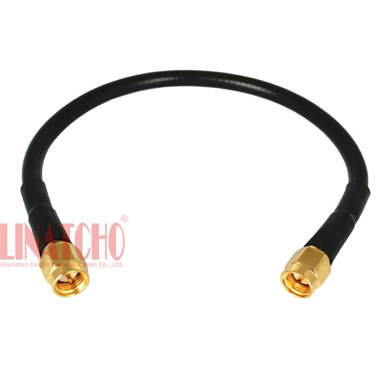 20cm RG58 double SMA male connectors RF radio jumper pigital cable