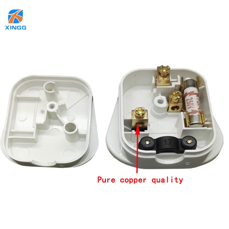 UK 3 Stifte AC Elektrische Energie-Dosen Stecker Männlichen W/Draht Verschmolzen Steckdose Adapter Adapter Verlängerung Kabel Kabel stecker
