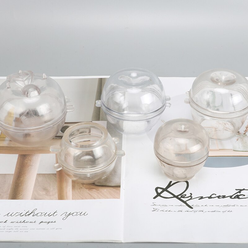 Diy apple form tvål choklad ljusformar liten storlek apple ljusformar manuell söt ljuskrona gör mögel  lz35