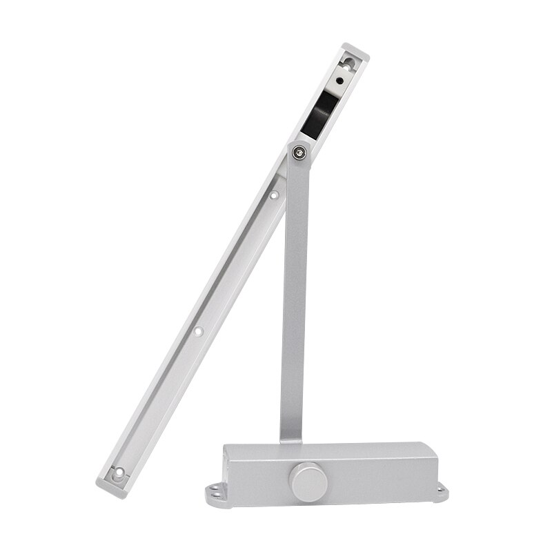Marie Schuifdeur Dichter Hydraulische Automatische Voorjaar Positionering Deur Controller Voor 40-65Kg Thuis Commerciële Kantoor Deur Sluit: Silver