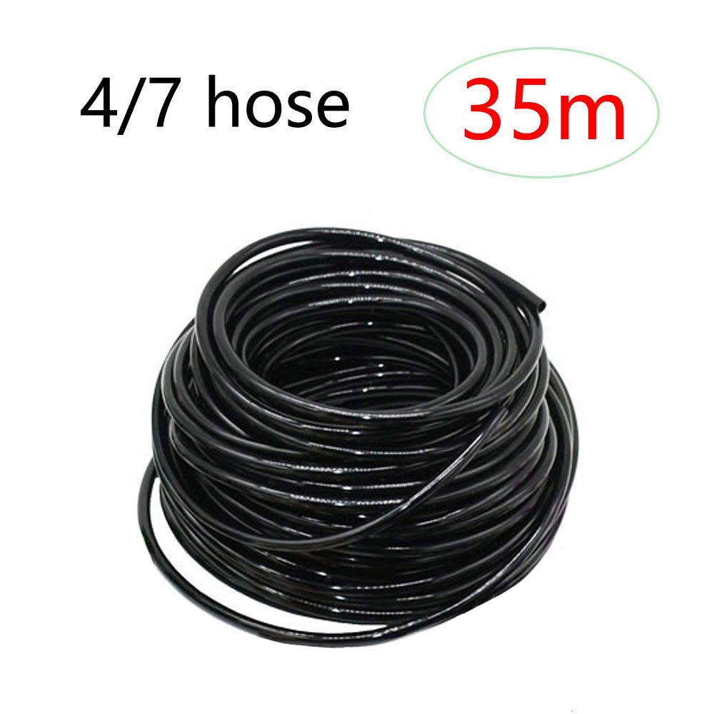 1/4" Hose Drip Irrigation System 360 Degree Adjustable 8 Hole Sprinkler Kit Garden Watering Inserting Ground Micro Flow Dripper: 35m hose
