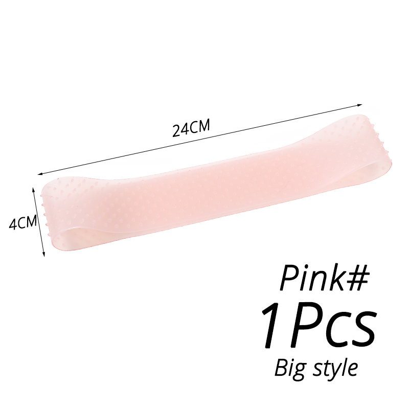 Diadema de silicona antideslizante para peluca, banda de agarre para pelucas de encaje y deporte, suave, Marrón transparente, L, M: Blanco