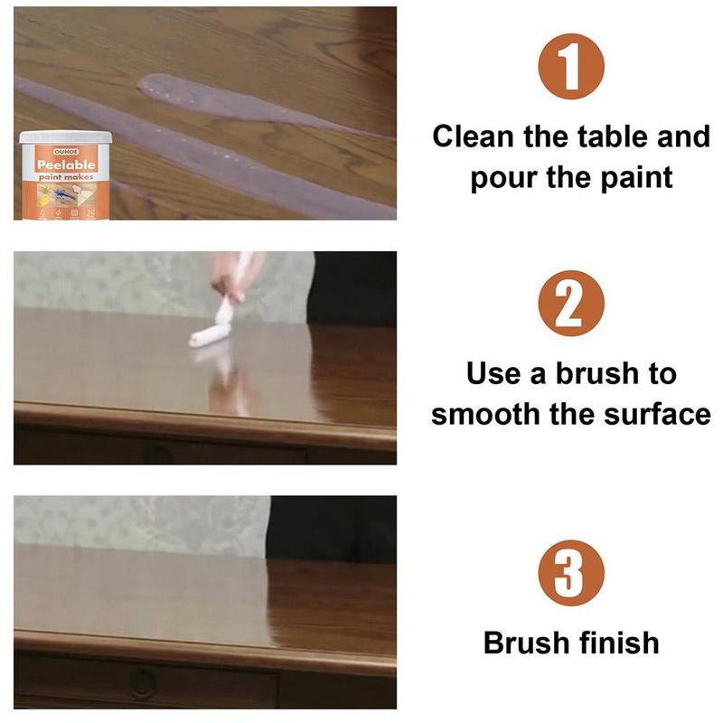 Furniture Peelable Paint Paneling Cabinets Smooth Heat Resisting Polishing Chairs Paint Kitchen Tool