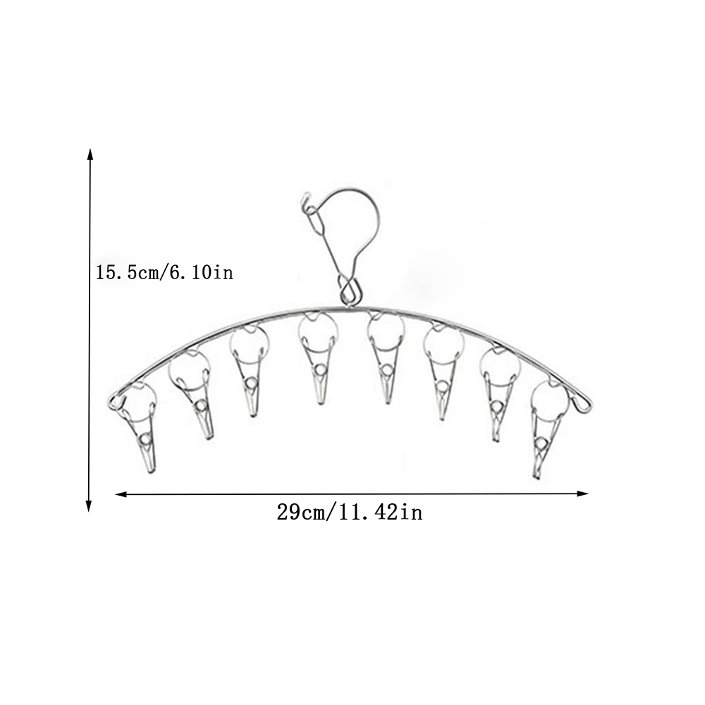 Kleding Drooghanger Met 32 Clips / 8 Clips Sokken Ondergoed Drogen Opvouwbaar Wasrek