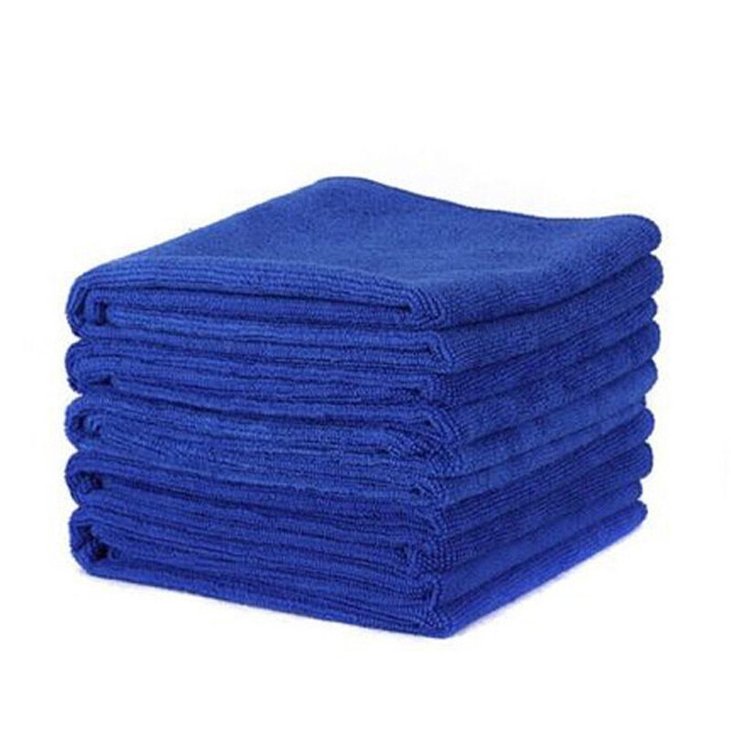 Sæt kit mikrofiber vandabsorberende ren vask skylning detaljer 30*30cm blå bil hjem 50 stk tilbehør håndklæder del