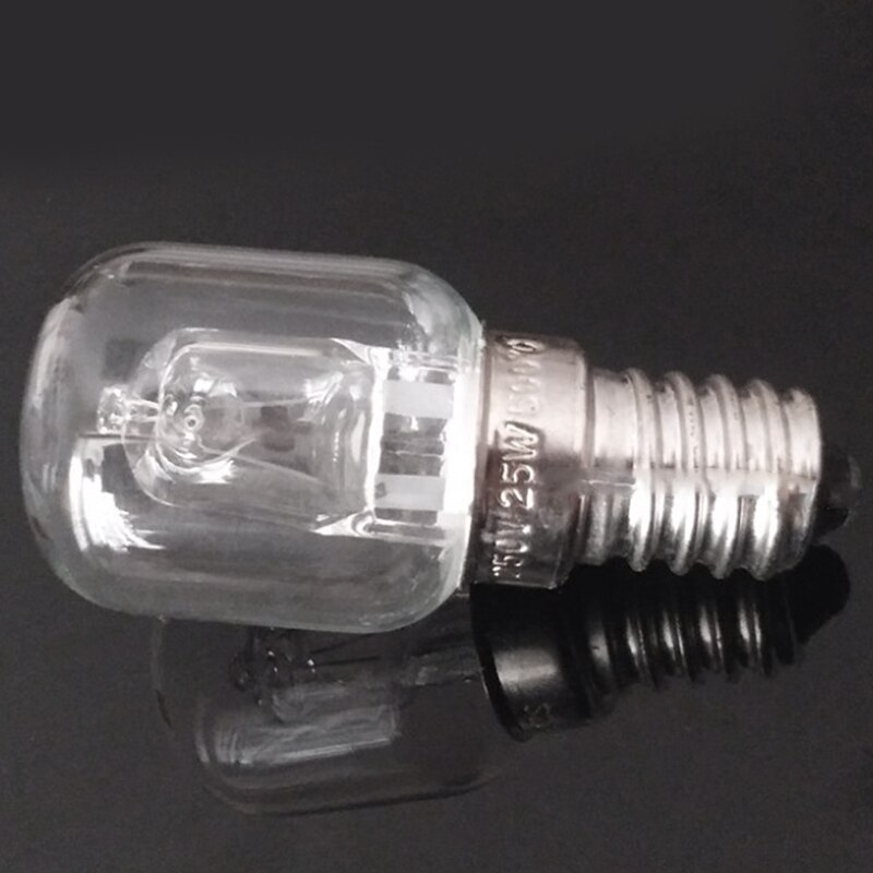 E14 High Temperature Bulb 500 Degrees 25W Halogen Bubble Oven Bulb E14 250V 25W Quartz Bulb