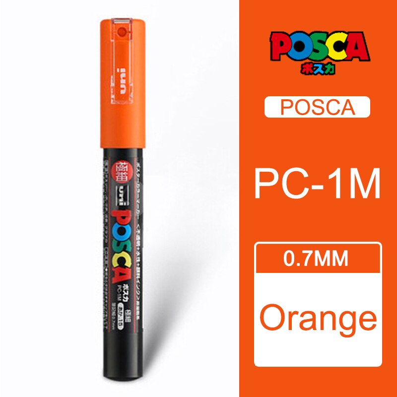 1 pc Uni Posca POP PC-3M Farbige Malen Kunst Marker Stifte Medium Spitze 0,9-1,3mm 24 Farbe Optional schule Schreibwaren Büro Liefert: 14