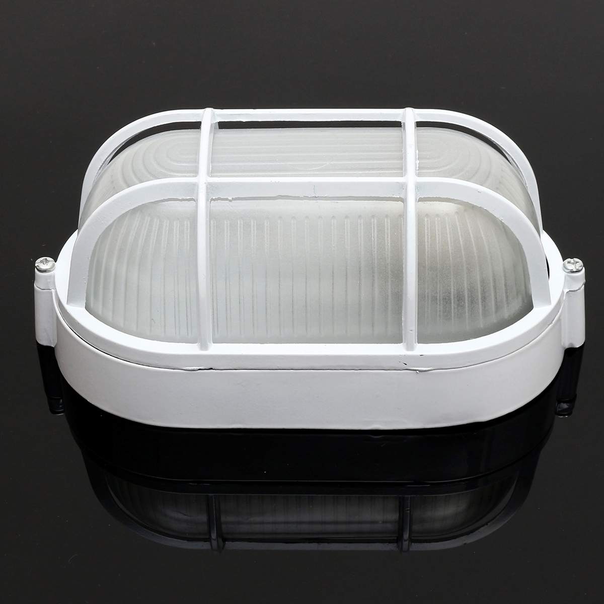 Oval Round Explosion Proof Light Vapor-proof Sauna Steam Room Light Lampshade Metal Guard Explosion-proof Light Lamp Bulb